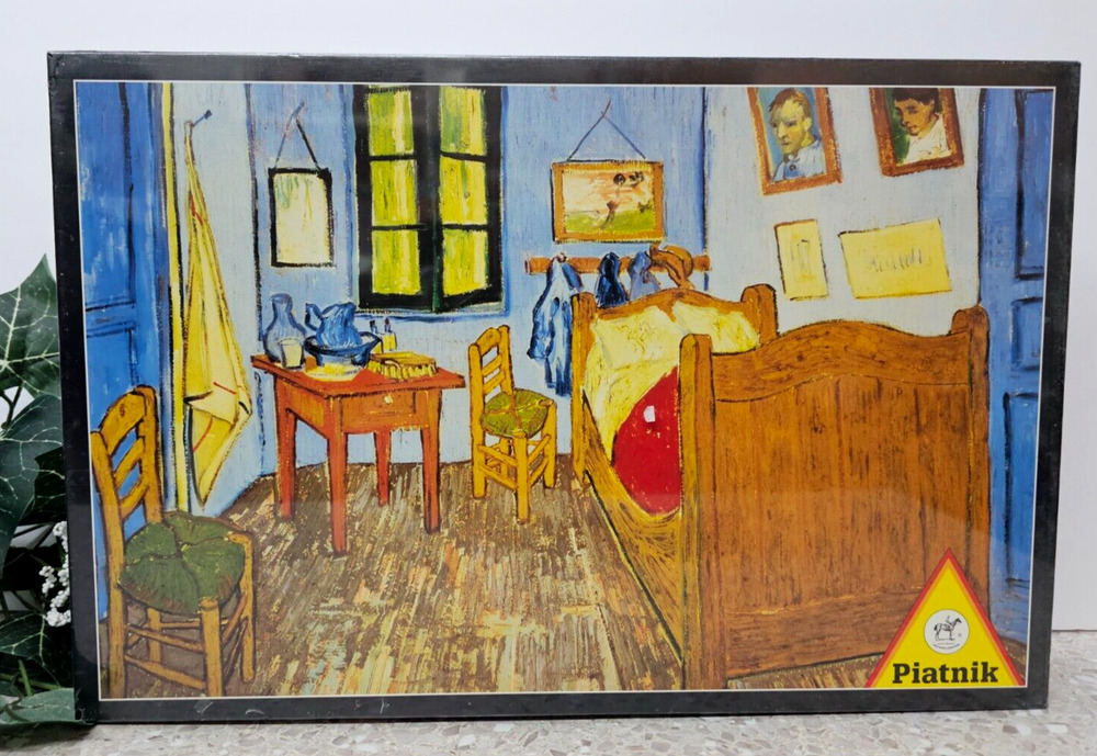 Van Gogh Room In Aries - Piatnik 1000 Piece Puzzle New 26.5" x 17.4" Sealed